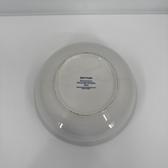 Williams Sonoma Bistro Francais Mixing Bowl MOYEN Bake Cooking Wear French - Picture 6 of 8